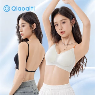 Qiaoaiti บราไร้โครง เจลลี่บรา ไร้ขอบ ดันทรง ใส่ได้ 3 แบบ ไขว้หลัง คล้องคอ สายเดี่ยว ใส่สบาย