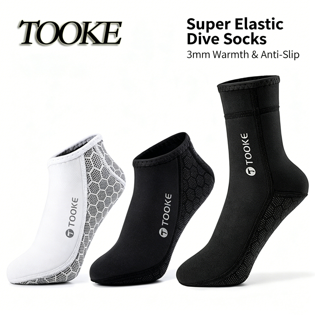 Neoprene ถุงเท้าดําน้ํา Freediving Scuba ถุงเท้า Wetsuit Fin Booties สําหรับผู้ชายผู้หญิงเด็ก 3MM Surfing Booties Beach ถุงเท้าความร้อนยืดหยุ่น An