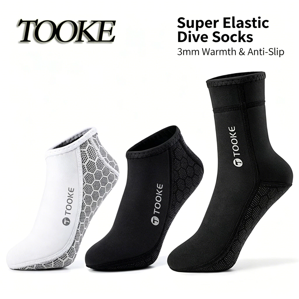 Neoprene ถุงเท้าดําน้ํา Freediving Scuba ถุงเท้า Wetsuit Fin Booties สําหรับผู้ชายผู้หญิงเด็ก 3MM Surfing Booties Beach ถุงเท้าความร้อนยืดหยุ่น An