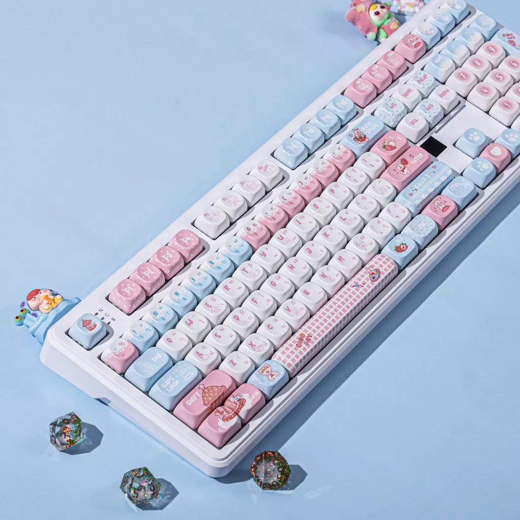 คีย์บอร์ดไร้สาย AK108 3 โหมด Hot Swap RGB thumbnail 6