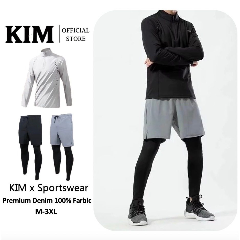 เสื้อกีฬาเทรนนิ่งแห้งเร็วสําหรับผู้ชายและกางเกงผ้าไหมน้ําแข็งชุดกีฬาดริฟท์วิ่งออกกําลังกายฟุตบอลชุดกีฬา