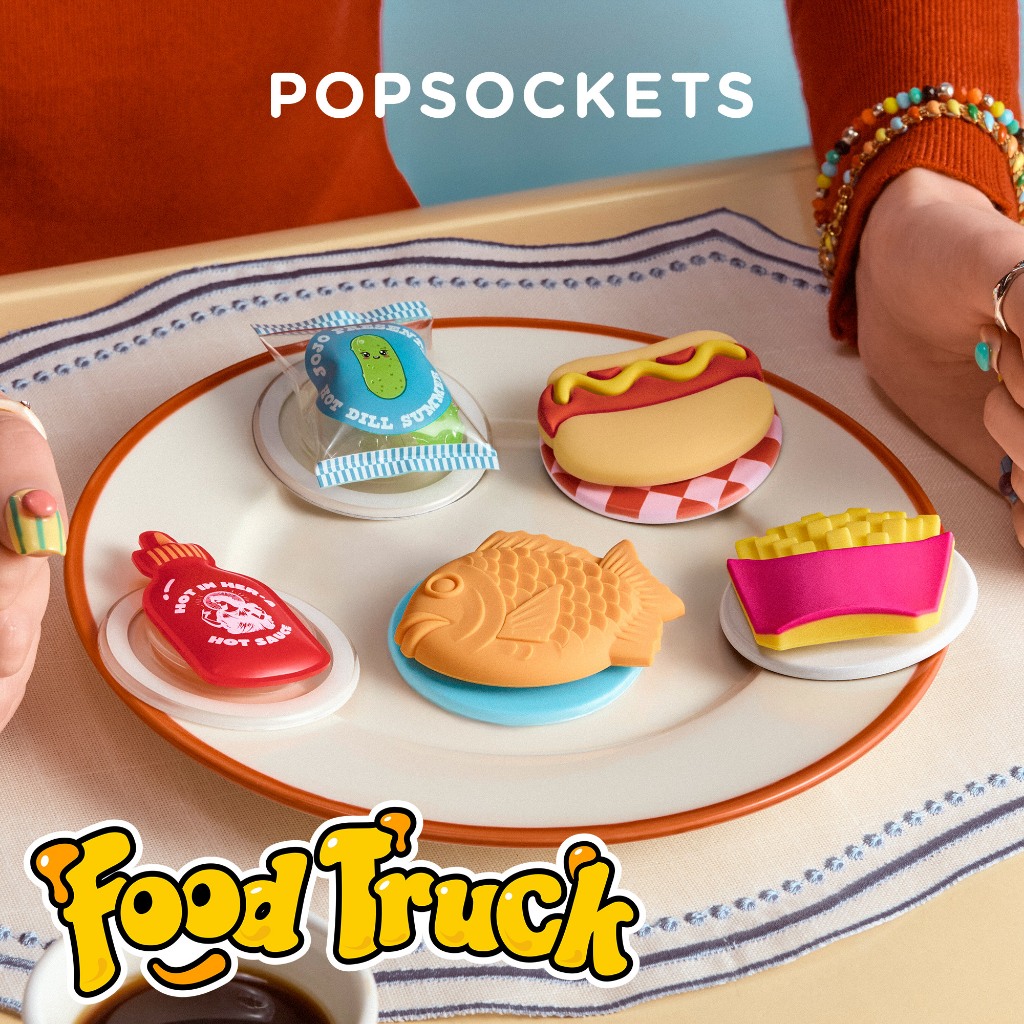 PopSockets Food Truck PopGrip for MagSafe | The Premium Phone Grip | Best MagSafe iPhone Holder & Similar to an iPhone Ring Holder |