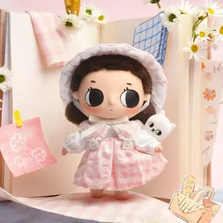 P POPMART Nyota Little Moment Series จี้ตุ๊กตาผ้ากํามะหยี่กล่องลึกลับของเล่นของขวัญ