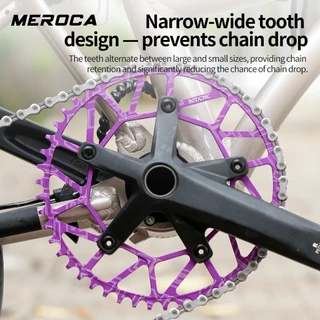 MEROCA CR01 แคบกว้าง Chainring Ultralight 130BCD Single Disc 50 52 54 56 58T สําหรับจักรยานพับ Crankset