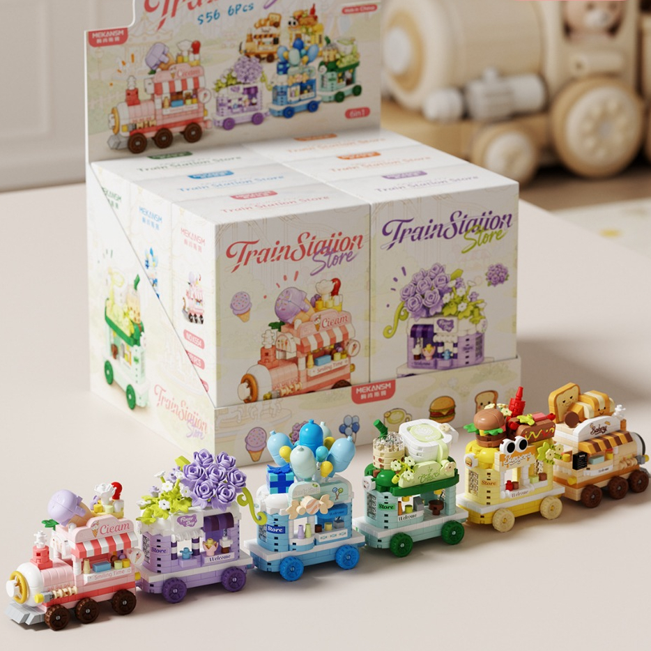 Dreamy Global Gourmet RV ปริศนาเด็ก DIY ประกอบอาคารบล็อกของเล่นของขวัญ