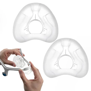 เบาะจมูก CPAP AirFit N20, ซิลิโคนเกรดทางการแพทย์, ส่วนทดแทนขนาดเดิม, ขนาด M/L, ติดตั้งง่าย
