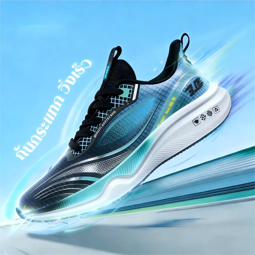 WAWA shoes รองเท้าผ้าใบตาข่ายระบายอากาศน้ําหนักเบากันกระแทกรองเท้าวิ่งรองเท้าผ้าใบผู้ชาย