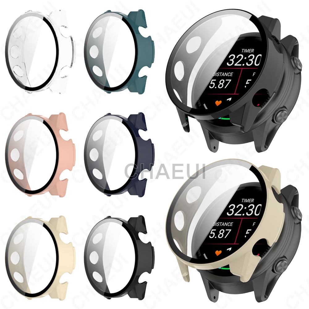 ป้องกันหน้าจอพีซีกรณีฟิล์มเต็มปกอุปกรณ์เสริมสําหรับ Garmin Forerunner 70 / Forerunner 170