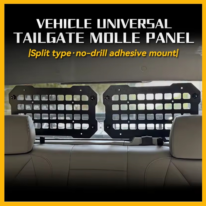 25*44cm Vehicle Window Organizer Tactical Molle Panel for Modular Storage Universal Pickup Truck Tailgate ABS Interior Accessories รถหน้าต่าง Organizer ยุทธวิธี Molle แผงสําหรับ รถกระบะรถบรรทุก Tailgate ABS อุปกรณ์ตกแต่งภายใน