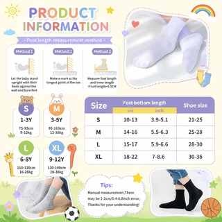 【ส่งด่วน】🧦 ถุงเท้าเด็กผ้าฝ้ายสีพื้น ยาวกลางน่อง สีขาว สีดำ ใส่ประจำวัน ยูนิเซ็กซ์