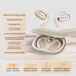 OSCROP TWS-S600 ชุดหูฟังบลูทูธไร้สาย True Bluetooth 5.4 กล่องชาร์จตัดเสียงรบกวน 120H แบตเตอรี่จอแสดงผลสแตนด์บายนานเป็นพิเศษ ไมโครโฟนในตัว การโทรที่ชัดเจน | น้ำหนักเบา