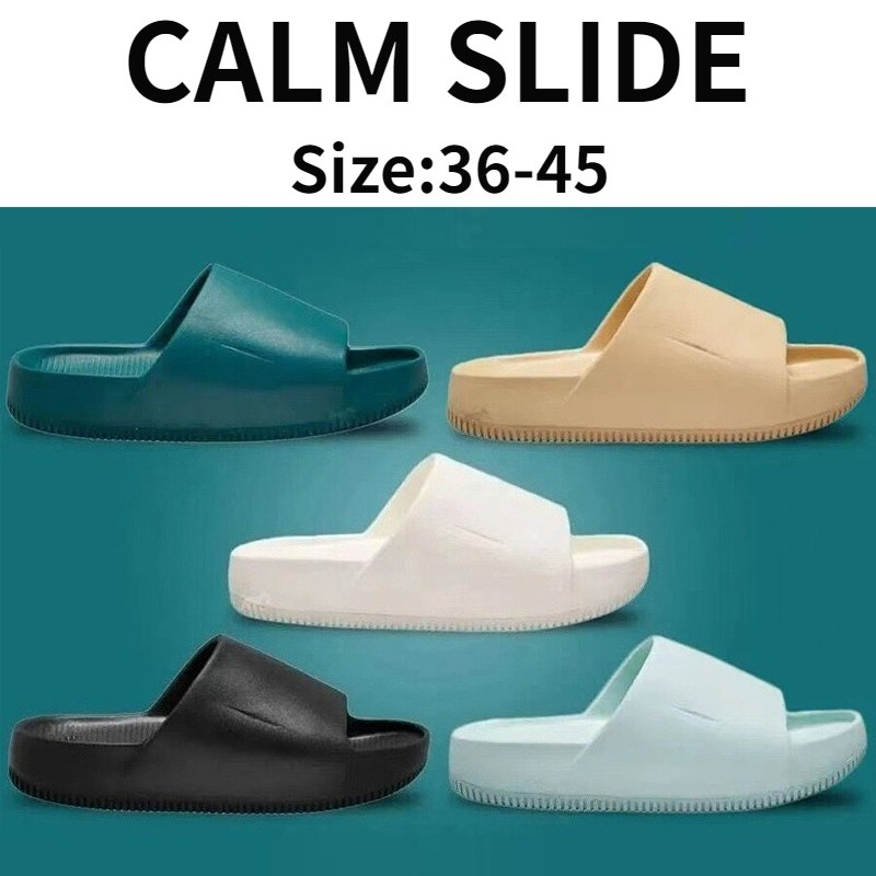 Calm Slide รองเท้าแตะกีฬากันน้ําแบบนุ่มสําหรับผู้ชายและผู้หญิง