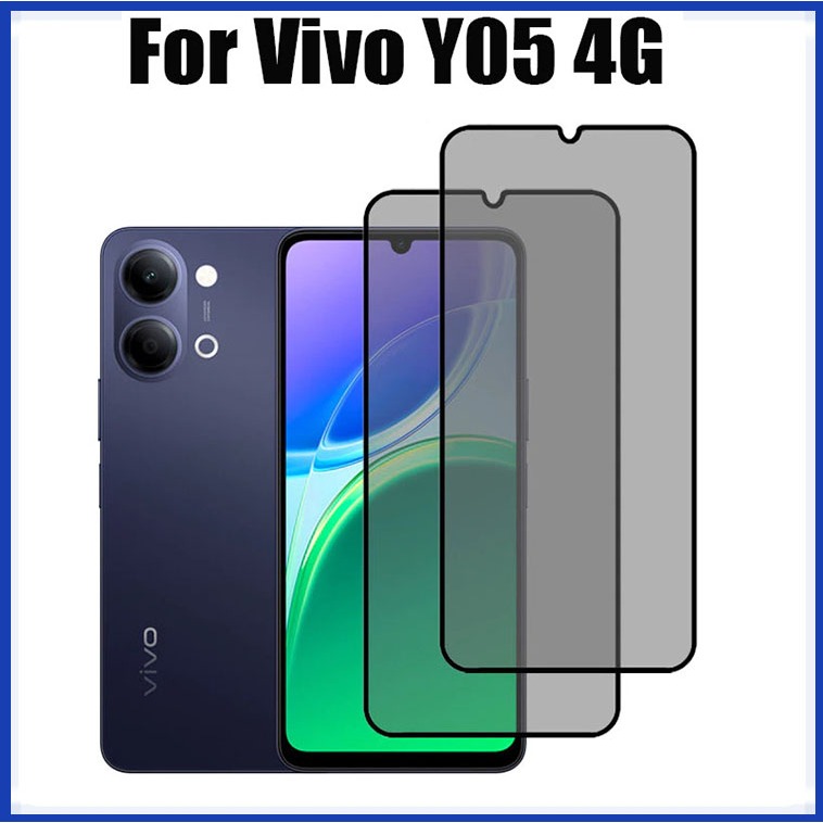 สําหรับ 1-2 ชิ้นสําหรับ Vivo Y05 ความเป็นส่วนตัวกระจกนิรภัยป้องกันหน้าจอสําหรับ Vivo Y21d Y31d Y11d 
