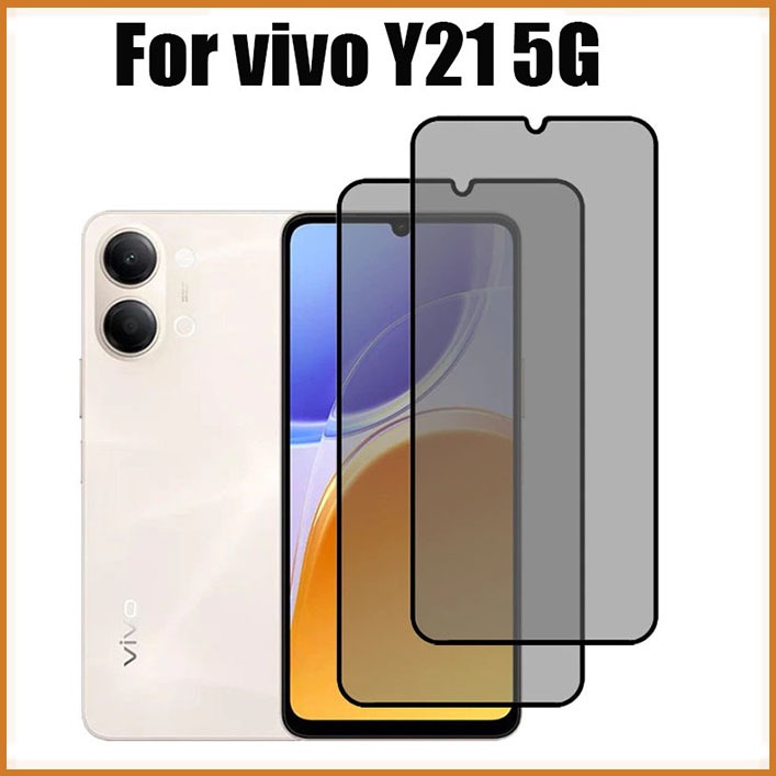 1-2 ชิ้นสําหรับ Vivo Y21 5G Y05 4G ความเป็นส่วนตัวกระจกนิรภัยป้องกันหน้าจอสําหรับ Vivo Y21d Y31d Y11