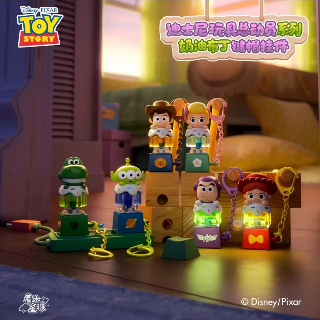 Toy Story Series จี้ปุ่มกดพุดดิ้งครีม