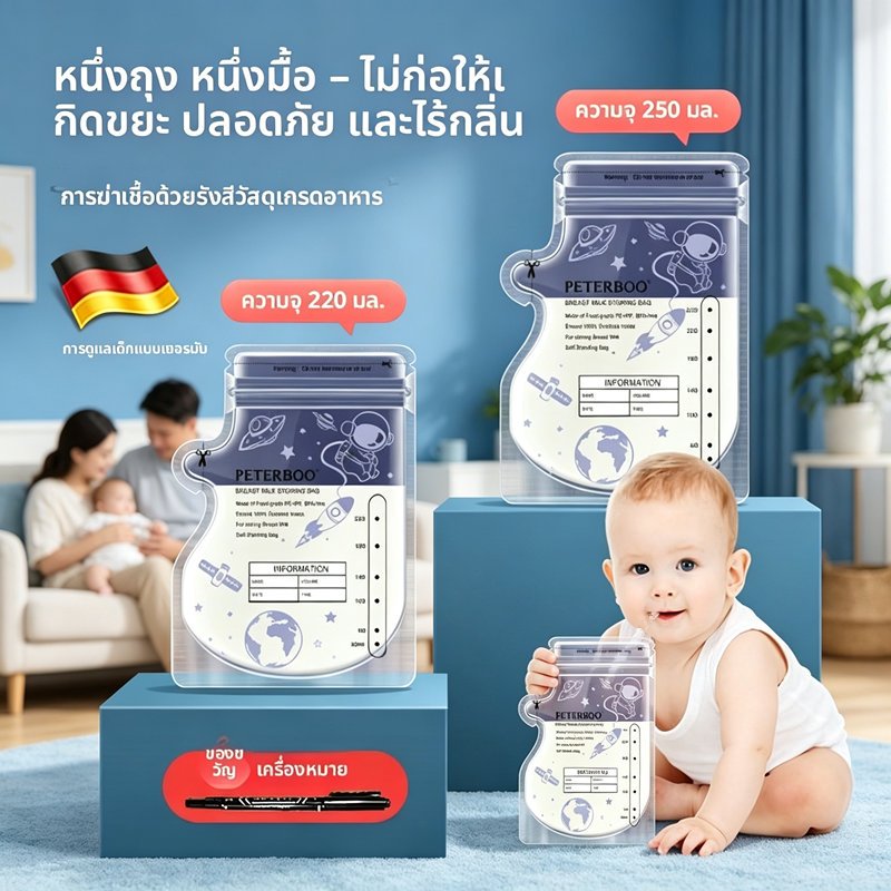 [หนาป้องกันการรั่ว] นมแม่กระเป๋า 7 ออนซ์เกรดอาหารทิ้งปิดผนึกสดเก็บกระเป๋าสามารถยืนขึ้นถุงเก็บนมย่อยถุงพิเศษสําหรับแม่กลับนมตู้แช่แข็งไม่