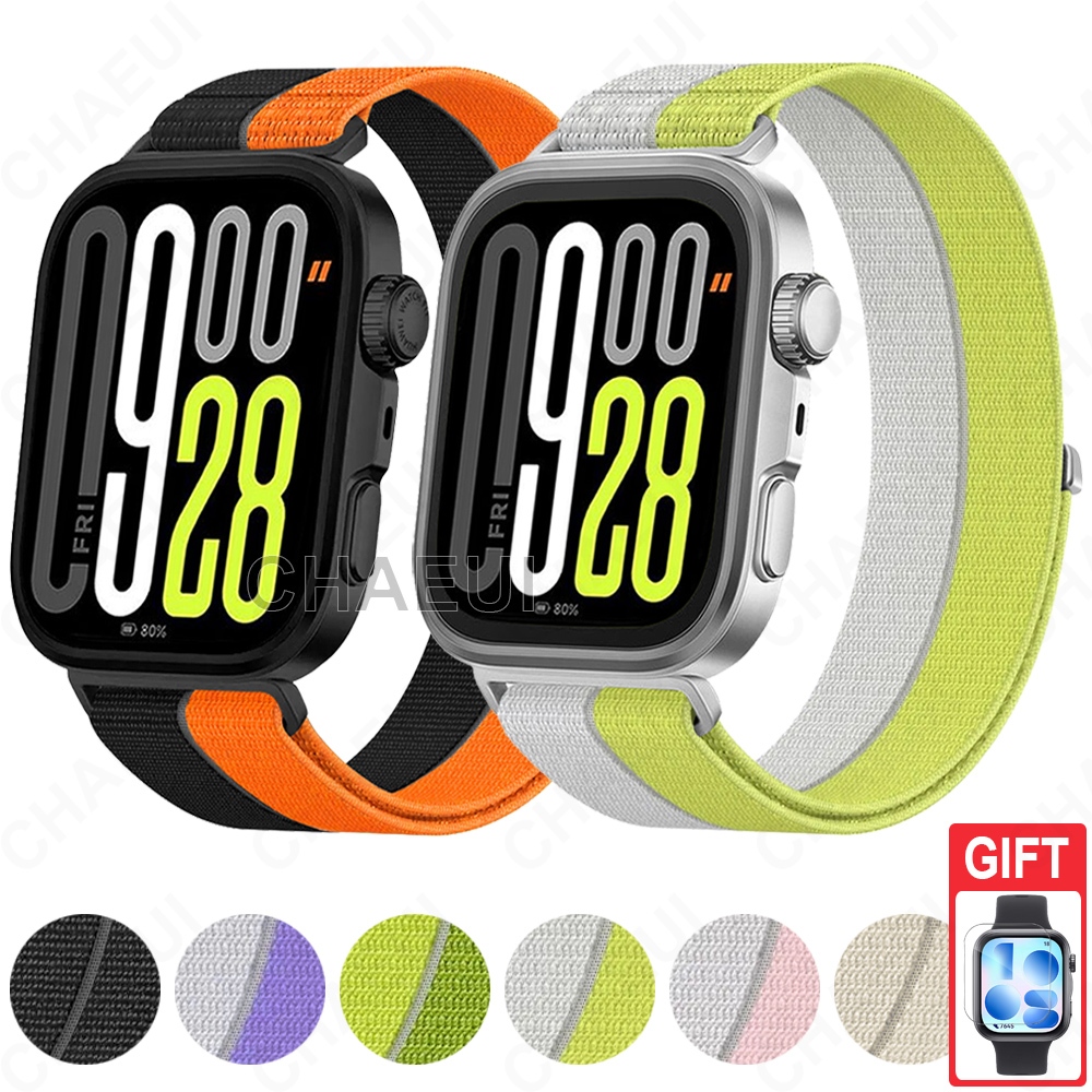 สายไนลอนห่วงสร้อยข้อมืออุปกรณ์เสริมสําหรับ Huawei Watch Fit 5 4 3 / Huawei Watch Fit 5 4 Pro