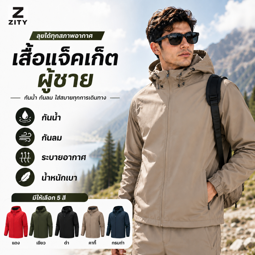 เสื้อแจ็คเก็ตกันฝนกันน้ําสําหรับผู้ชาย,เสื้อแจ็คเก็ตกันหนาวมีฮู้ด – เสื้อโค้ทกันฝนที่อบอุ่น,เสื้อมีฮู้ดมีหลากสีกันฝุ่นเย