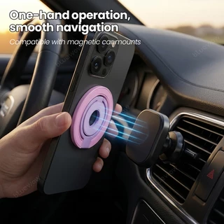 สติ๊กเกอร์ฟรี BlueWow Dopamine Contrast Magnetic Folding Stand Universal Phone And Tablet Stand Double Sided Magnetic Attraction พร้อมขาตั้ง Tri-Fold แบบพกพา