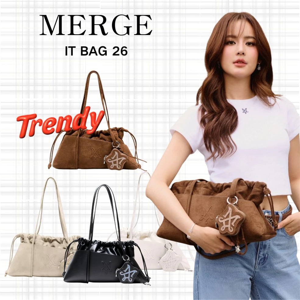 ของใหม่มือ แท้100% MERGE IT BAG 26 กระเป๋าสะพายข้างแบรนด์ไทย 4 colors พร้อมส่ง📍