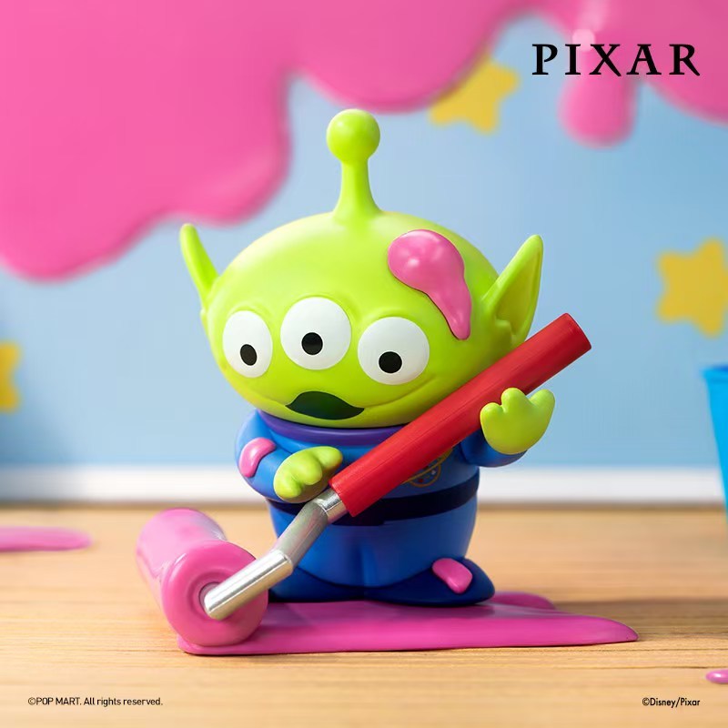 P POPMART POPMART Disney/Pixar Three-Eyed Boy Immersive Experience Series Figure-Made Mystery Box ของเล่นของขวัญ