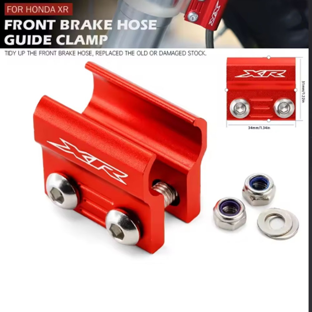 ด้านหน้าสายเบรค Clamp Holder สําหรับ HONDA XR650R XR400R XR250R/L XR600R XR 125L 150L 190L 250 400 M