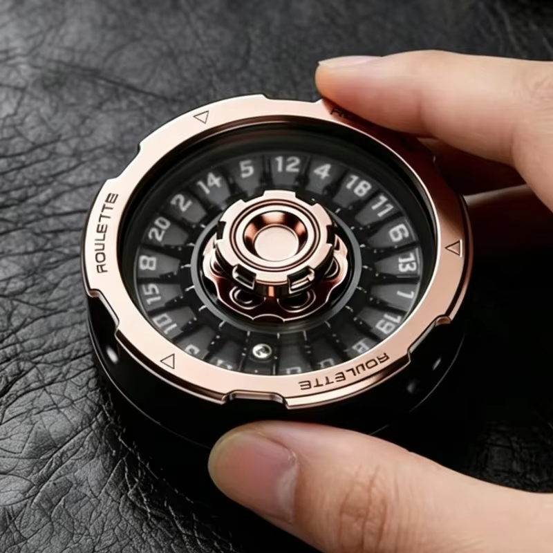 1PC Roulette Fidget Spinner โลหะ EDC ของเล่นลูกปัดส่องสว่างความเครียดบรรเทา Anti-Anxiety Finger Gyro สําหรับผู้ใหญ่เด็ก