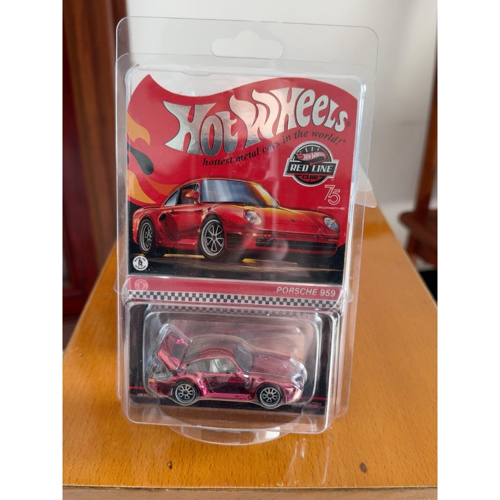 พร้อมสต็อก HOT WHEEL RED LINE CLUB rlc HOT Wheels PORSCHE 959 PORSCHE 959 ที่ยังไม่ได้เปิดใหม่เอี่ยม