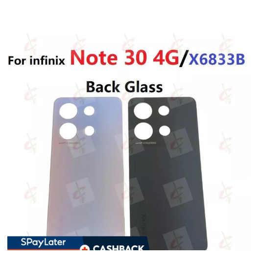 ฝาครอบกระจกด้านหลังสําหรับ Infinix Note 30 4G X6833B