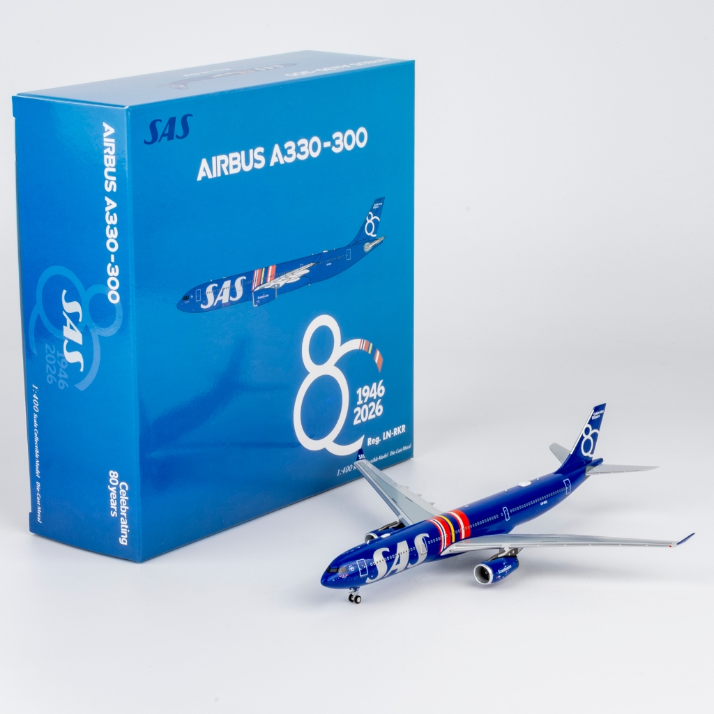 6788 Alloy Collectible Plane ของขวัญ NG รุ่น 1:400 SAS สแกนดิเนเวียน Airlines "Celebrating 80 ปี Liv