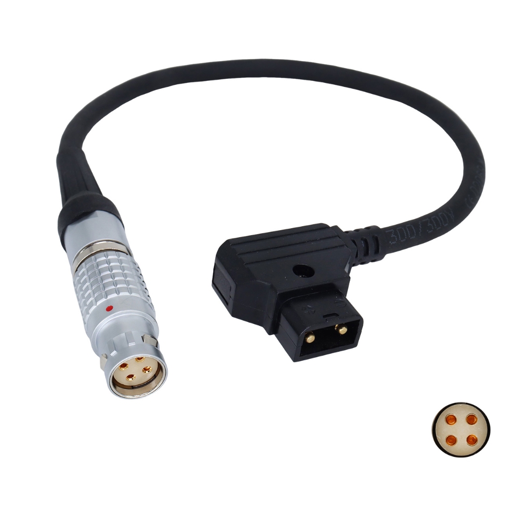 สายไฟ D-tap Male to 2B 4Pin Female Cord for Red Ranger Monstro 8K, RED V-Raptor XL Camera