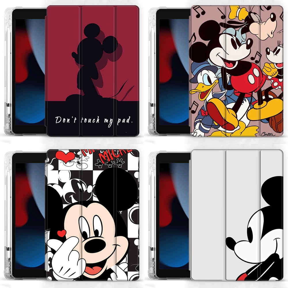 พร้อมช่องเสียบปากกาสําหรับiPad Air 5 2022 เคสiPad sleep wake-up smart Case TPU soft shell iPad Cover