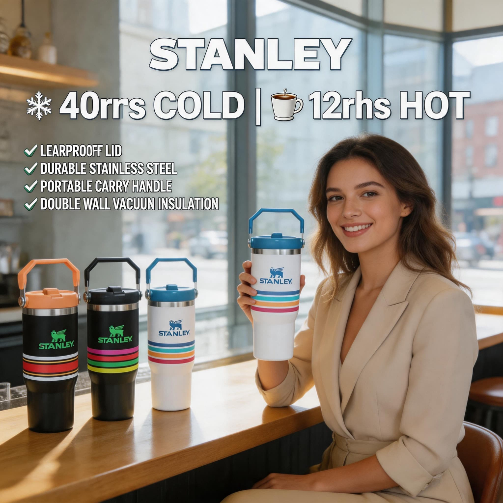 แก้วน้ำพกพา เก็บความเย็น 900ml – แก้วน้ำสแตนเลส เก็บอุณหภูมิ สำหรับผู้ชาย นักกีฬา และคนทำงาน – แบบมีจับและฝาปิดกันรั่ว ไม่มี BPA – พกพาสะดวก ใช้ในโรงเรียน งานออฟฟิศ ฟิตเนส ปิกนิก แคมป์ปิ้ง ท่องเที่ยว – ดื่มได้ทั้งร้อนและเย็น ปลอดภัย 100%