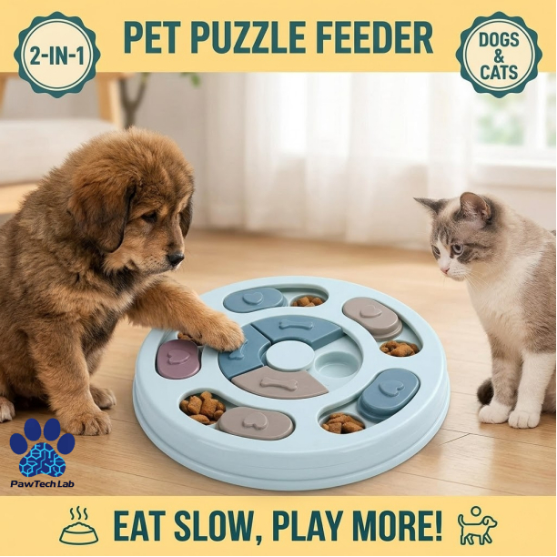 [PawTech Lab] ของเล่นสุนัข ฝึกไอคิว | ชามอาหารแมว ชามกินช้า | ของเล่นฝึกสมอง ของเล่นดมกลิ่น | แก้เบื่อหมา | สำหรับสุนัขพันธุ์เล็ก-กลางและแมว