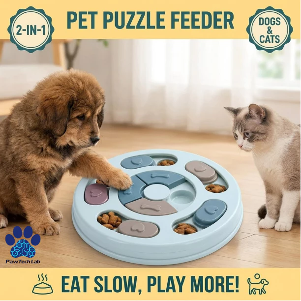 [PawTech Lab] ของเล่นสุนัข ฝึกไอคิว | ชามอาหารแมว ชามกินช้า | ของเล่นฝึกสมอง ของเล่นดมกลิ่น | แก้เบื่อหมา | สำหรับสุนัขพันธุ์เล็ก-กลางและแมว