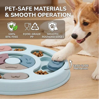 [PawTech Lab] ของเล่นสุนัข ฝึกไอคิว | ชามอาหารแมว ชามกินช้า | ของเล่นฝึกสมอง ของเล่นดมกลิ่น | แก้เบื่อหมา | สำหรับสุนัขพันธุ์เล็ก-กลางและแมว