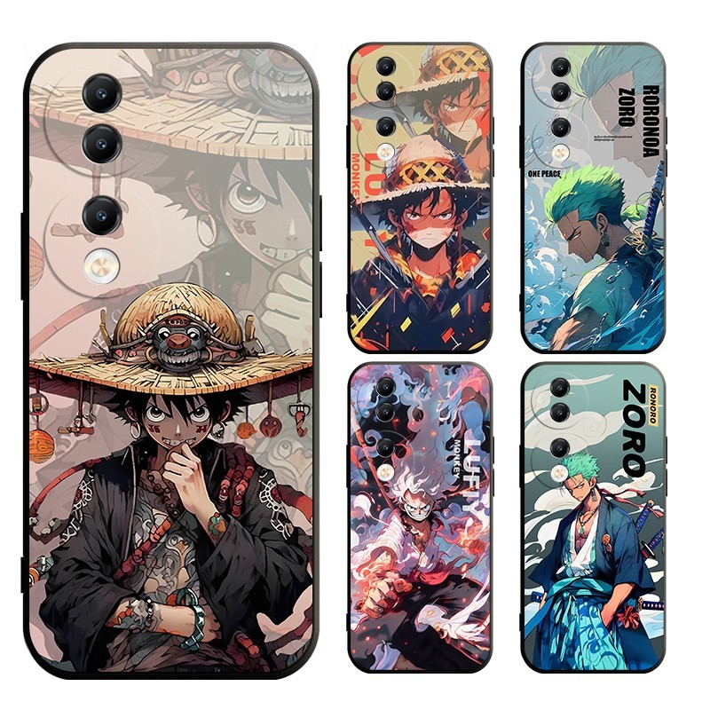 สําหรับ Honor 90 70 50 Magic 4 5 Lite Pro One Piece Zoro Luffy ปลอก Soft Case Cover