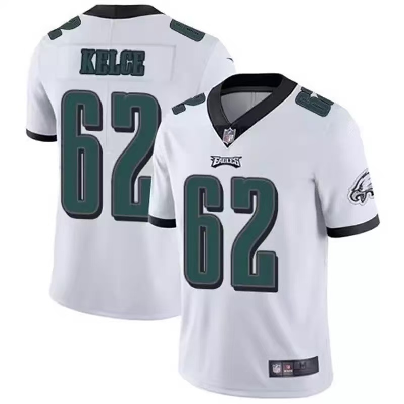 เสื้อรักบี้ NFL Jersey Philadelphia Eagles Philadelphia Eagles 62 #KELCE 6 #SMITH