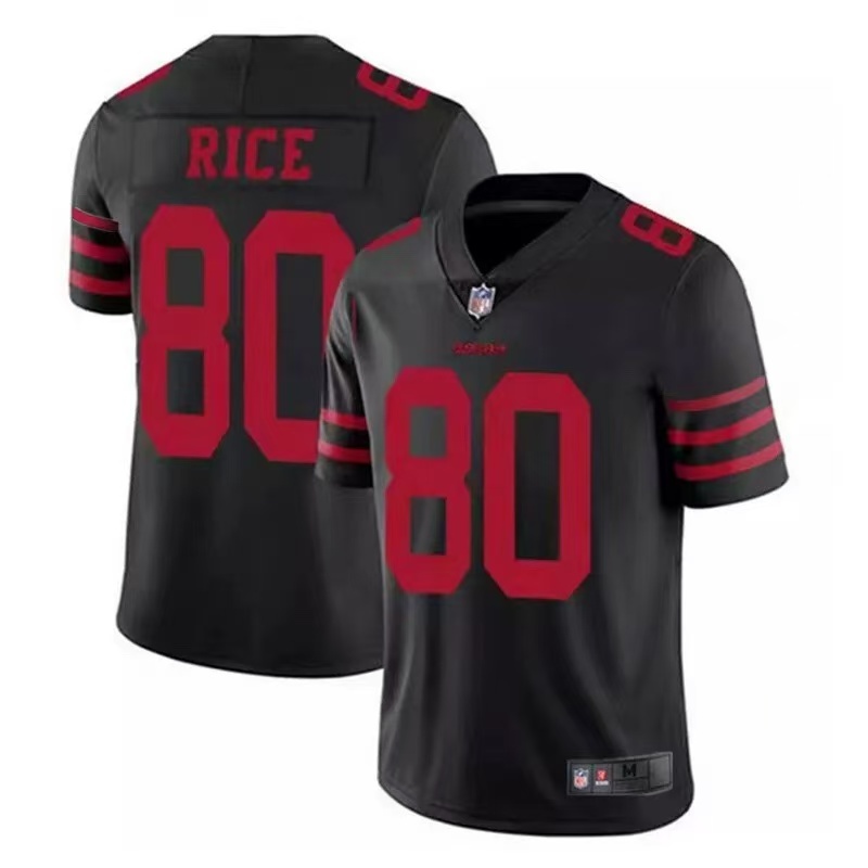 เสื้อรักบี้ NFL Jersey San Francisco 49ers San Francisco 49ers 80 #Rice #1