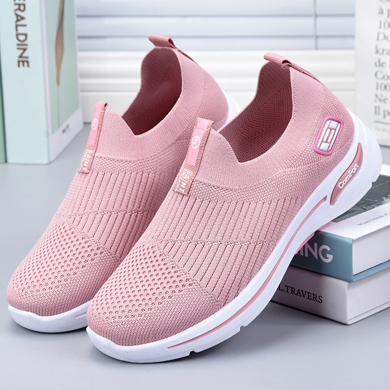 WAWA shoes รองเท้าผ้าใบระบายอากาศสำหรับผู้หญิง มีให้เลือก 2 สี เหมาะสำหรับใส่ในชีวิตประจำวัน SIZE35-41