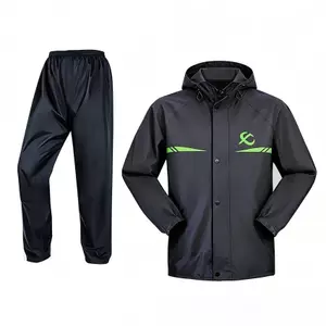 เสื้อกันฝนผู้ใหญ่ Raincoat suit ชุดป้องกันฝนสำหรับมอเตอร์ไซค์ เสื้อกันฝนและกางเกงกัน มีแถบสะท้อนแสง ชุดปั่นจักรยาน