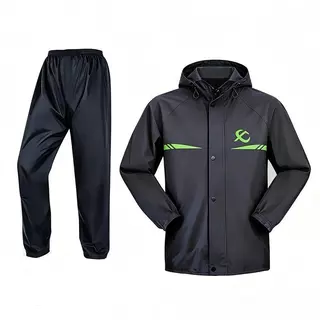 เสื้อกันฝนผู้ใหญ่ Raincoat suit ชุดป้องกันฝนสำหรับมอเตอร์ไซค์ เสื้อกันฝนและกางเกงกัน มีแถบสะท้อนแสง ชุดปั่นจักรยาน