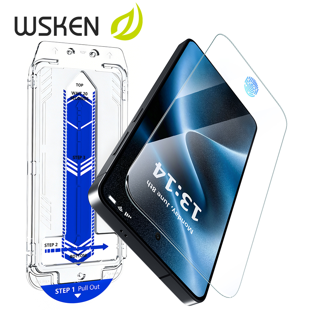 WSKEN เต็มจอ ฟิล์มกระจก ไร้ขอบดำ for Samsung S26Ultra S25Ultra S24Ultra กันรอย สแกนนิ้ว ติดง่าย ฟิล์ม สำหรับ Samsung S26Plus S25Plus S24Plus ไม่มีฟอง กันฝุ่น พร้อมส่ง