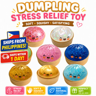 COD#  Cute Dumpling Squishy Glitter Stress Reliever Dumpling Fidget Toys,Slow Rising Soft Squeeze Toys For Kids Girls