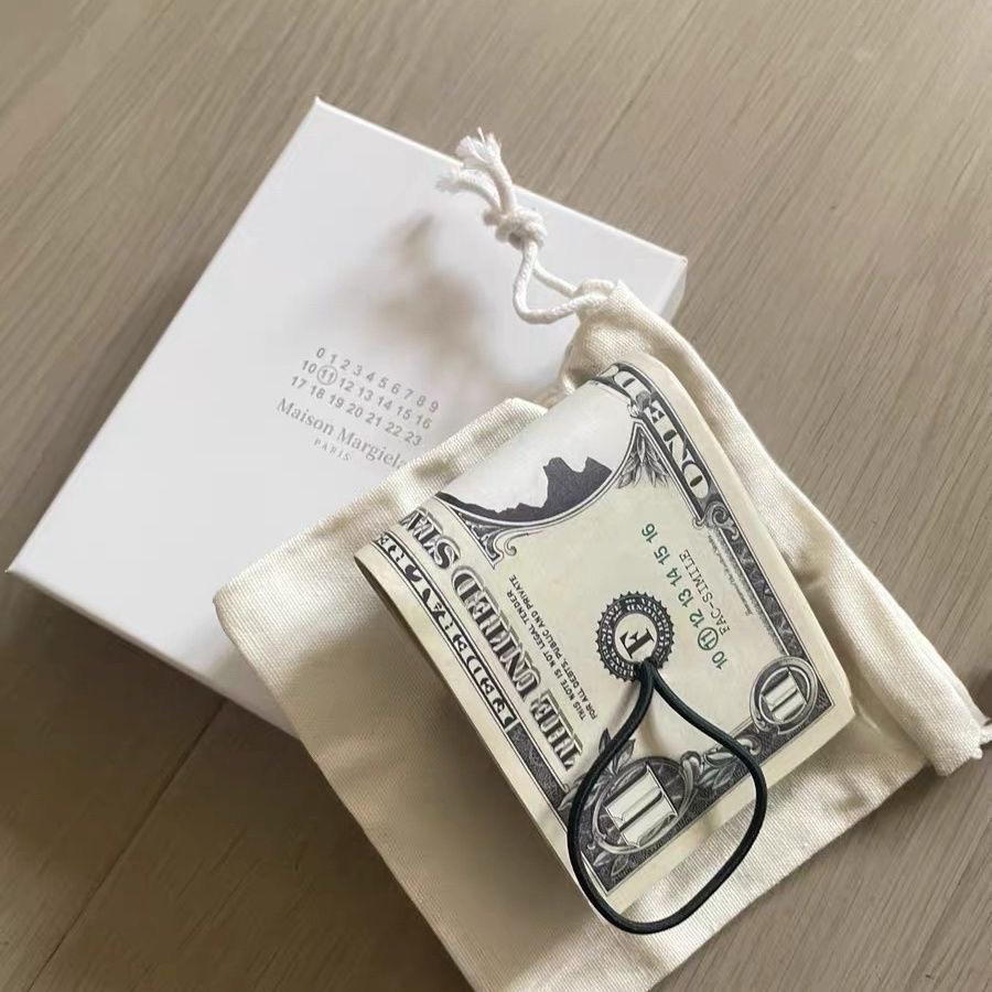 usd note กระเป๋าสตางค์หนังวัวแบบพับได้พร้อมแพ็คเกจของขวัญ