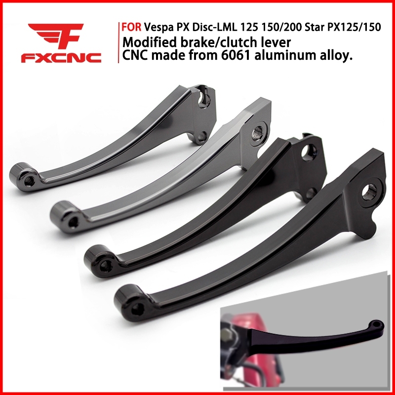 FXCNC ด้านหน้าด้านหลังเบรค Levers Vespa Disc รุ่น LML PX 125 150 200