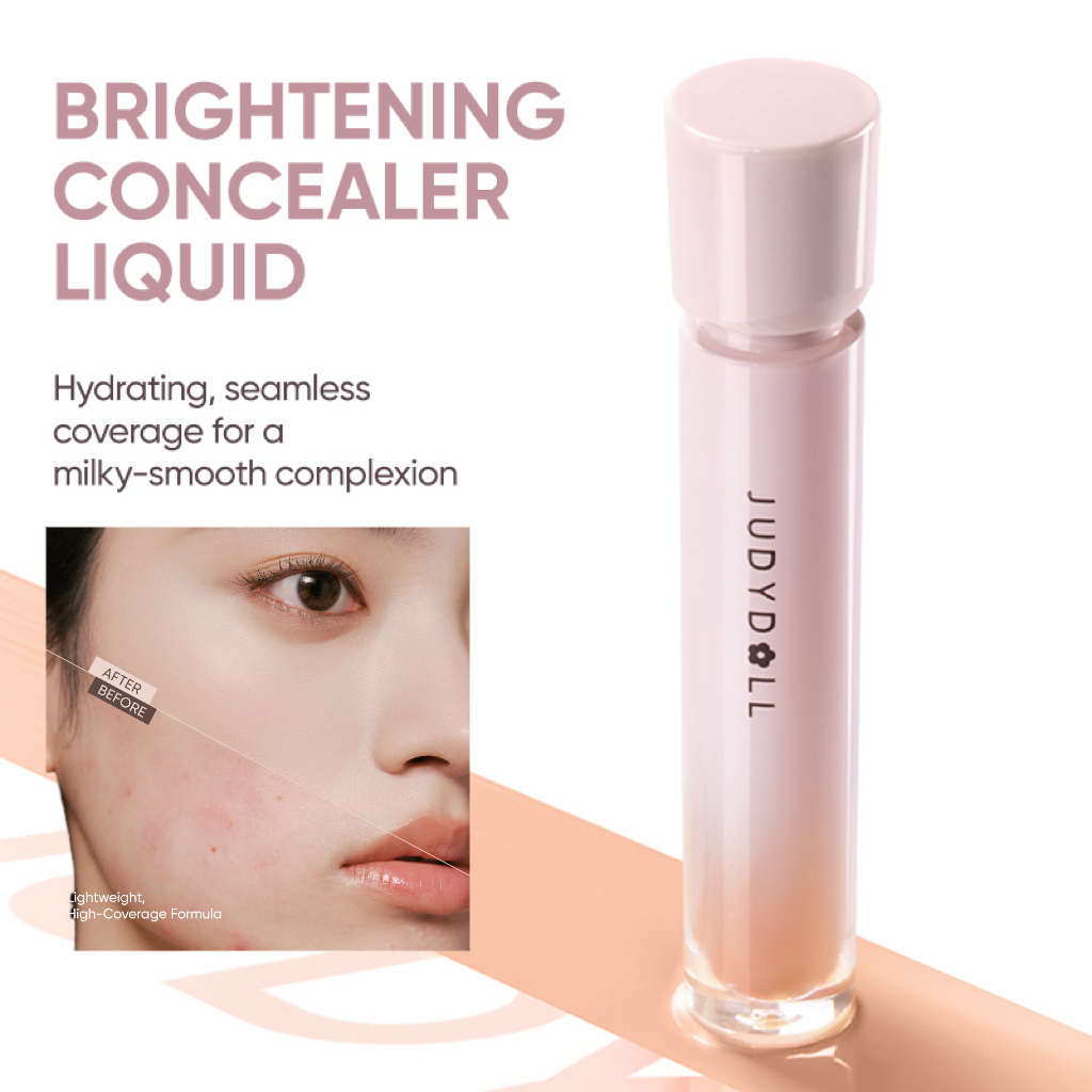Judydoll 16H Brightening Concealer Liquid  คอนซีลเลอร์ไฮไลท์ลิควิด คอนซีลเลอร์ ปกปิดรอยสิว ปกปิดรอยดำใต้ตา ไม่เป็นคราบ ไม่รอยเลอะเทอะ ติดทนนาน ปกปิดสูง