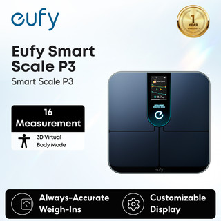 ANKER eufy P3 Digital Smart Scale, 16-Measurements, App Support, Science Body BMI Tracking, 3D Virtual Model Motivation T9150