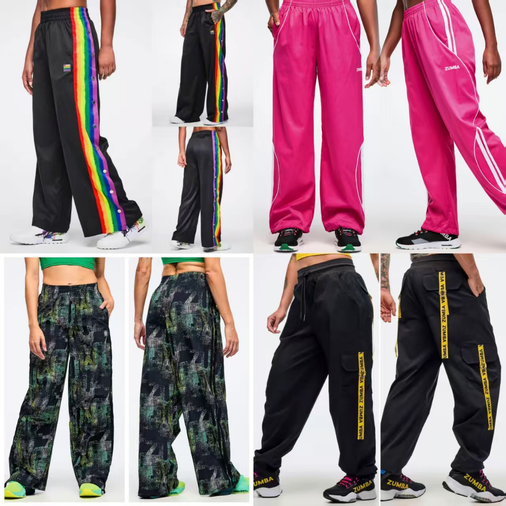 ZUMBA 2026 กางเกงกีฬาสไตล์ใหม่กางเกงแห้งเร็วสีดํา Slimmer ดูเรืองแสงกางเกงสีแดง ZUMBA คลังสินค้าพร้อม