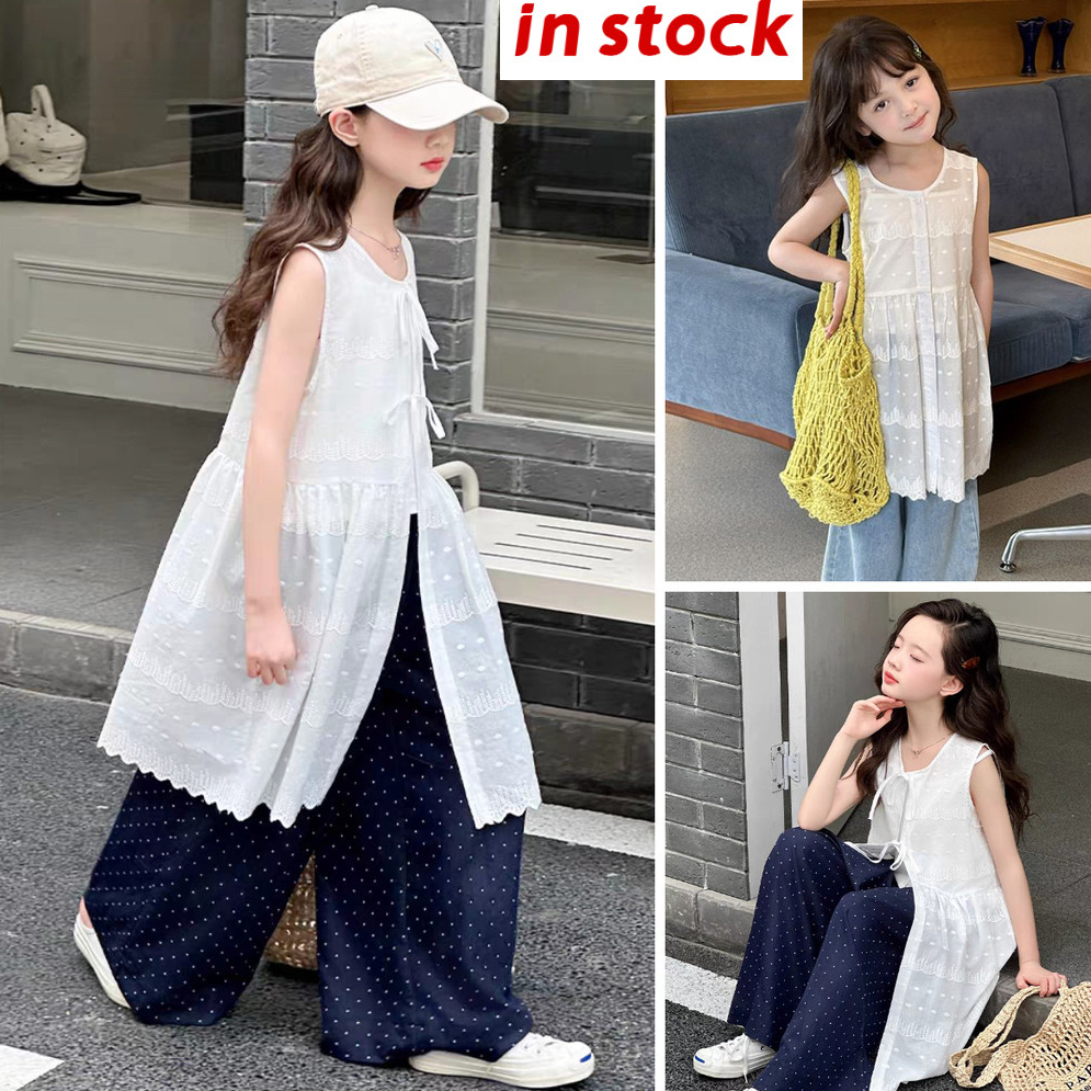 [Grojoy] (คลังสินค้าพร้อม) เสื้อลูกไม้ลําลองสําหรับเด็กผู้หญิงเหมาะสําหรับเสื้อวันหยุด (สไตล์เดียวกัน) GR3225 #